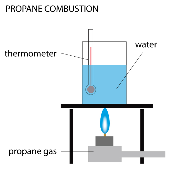 Propane combustion