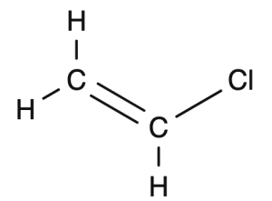 Vinyl chloride (structural formula)