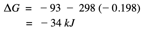 calculate delta G